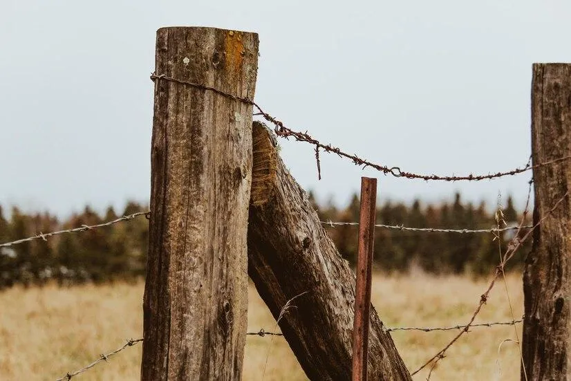 Fence Post Damage